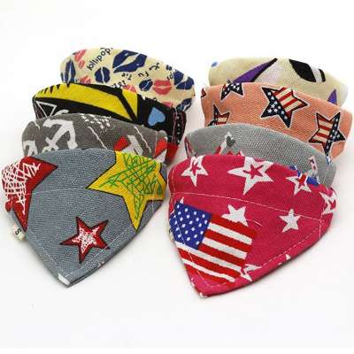 latest fashion multicolor dog pet triangle bandana accessories